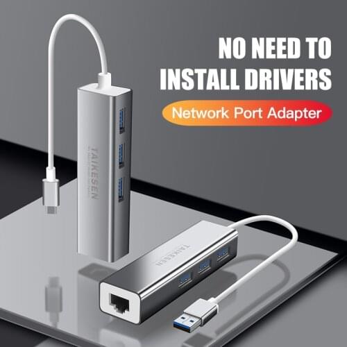 USB C Etherne Rj45 Lan Adapter USB Type C to USB 3.0 HUB 100/1000 Network Card for MacBook pro Samsung S9/S8/Note 9 USB Etherne