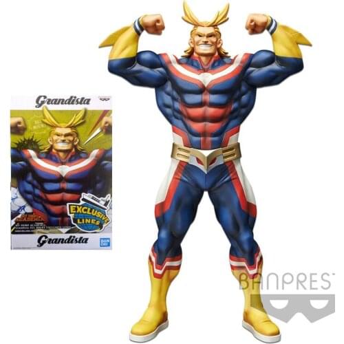 Bandai My Hero Academia Anime Figure Banpresto Grandista All Might Genuine Model Figurine Action Toy Figure Toys for Boys