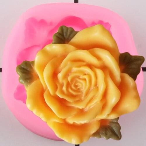 Rose Flower Cupcake Topper Fondant Mold Wedding Cake Decorating Tools Cake Border Silicone Mould Candy Clay Chocolate Molds