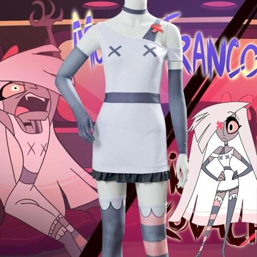 HISTOYE Cosplay Costume The Animation Hazbin Hotel Costume VAGGIE HAZBIN Cosplay Clothing for Women Halloween Costume Party