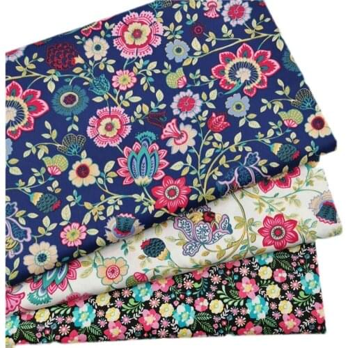 Retro Pholstery Cotton Fabric Printed Cotton Patchwork Cloth for DIY Sewing Quilting Fat Quarters Material For Kids