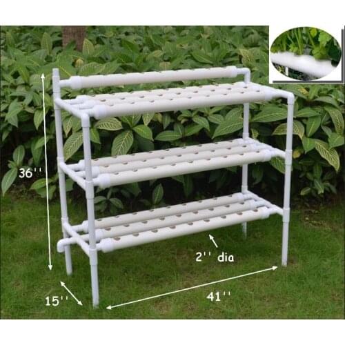 INTBUYING 110V/220V Hydroponic Site Grow Kit 90 Flow Deep Water Culture Garden Plant System Tool