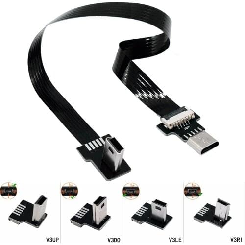 FPC 5CM 10CM 20CM 30CM 50CM 1M Mini USB male to Micro USB B female data charger cable adapter converter charger data cable