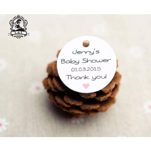 200 pcs 3.5cm round kraft/white paper label invitation gift tags thank you tags banquet tags Toy label Holiday label