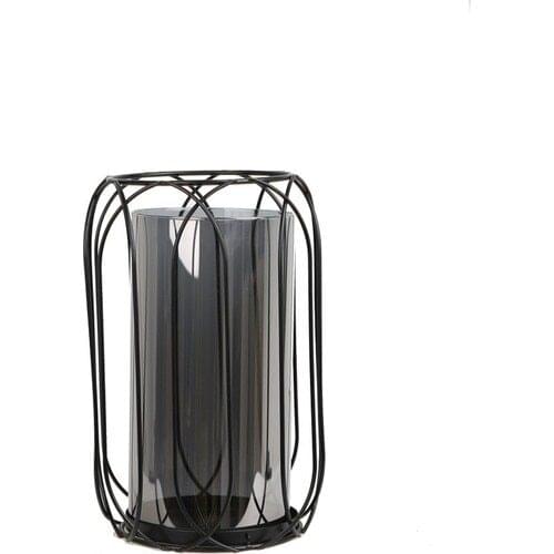 Lucky Art Decorative Black Candlesticks