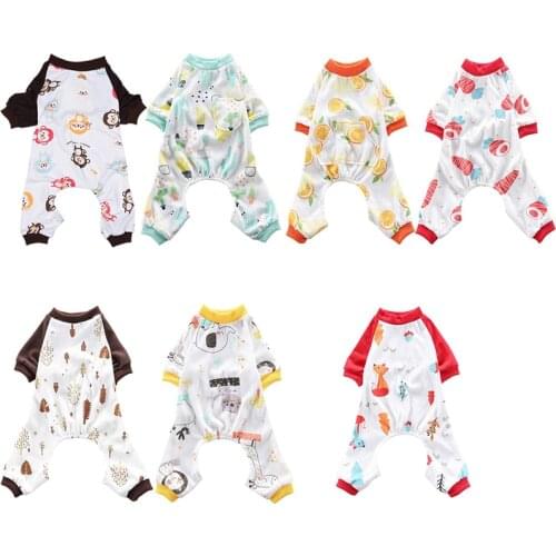 Dog Clothes Soft Sweet Soft Pet Dog Jumpsuit Pajama For Small Dogs Shih Terrier Pajamas Overalls Puppy Dog Clothes Clothing Home