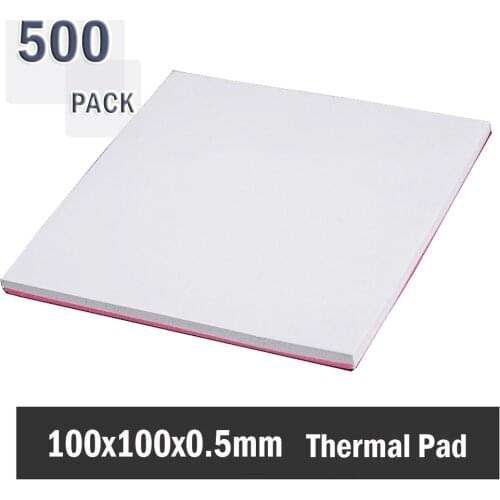 500Pcs Gdstime 0.5mm 100mm x 100mm x0.5mm thickness High Efficient thermal conductivity Original authentic Arctic Thermal pad