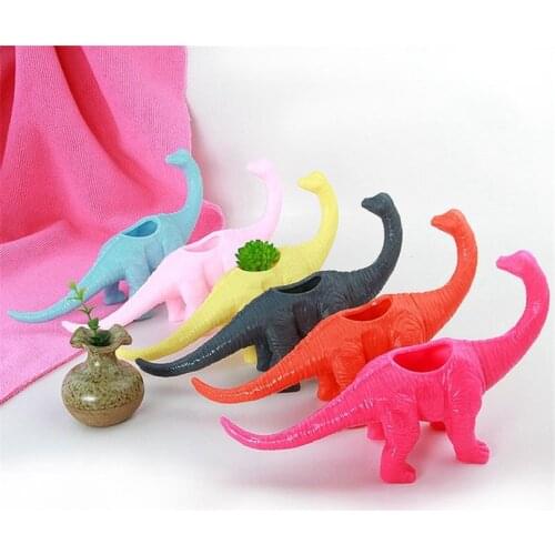 Flower Bonsai Pots Plant Pot 6 Colour Plastic Dinosaur Animal Flower Pot Cactus Succulent Plant Pot Garden Decoration