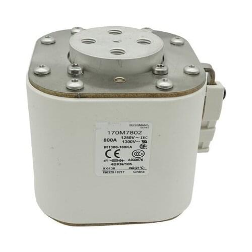 Fuses: 170M7676 1700A 1250V aR / 170M7802 800A 1250V / 170M7137 2500A 800V / 170M7511 1700A 1250V aR