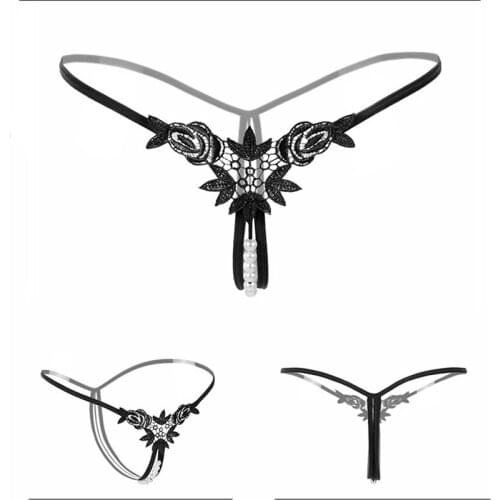 Sex Pearl G-string Thong Panties Sexy Lingerie For Women Costumes Babydolls Chemises Erotic Underwear T Panties