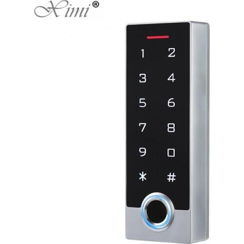 Fingerprint Touch Keypad IP68 Waterproof RFID Stand Alone Access Control Support Finger+RFID+Password