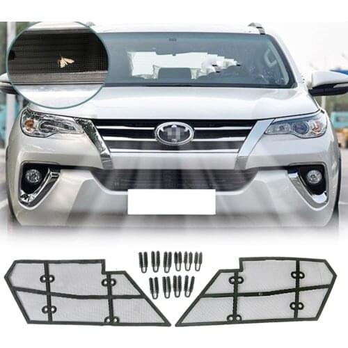 For Toyota Fortuner 2015~2018 Insect Net Car Front Grill Screening Mesh Protection Cover 2016 2017 Accessories