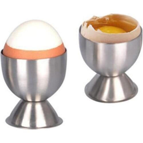 1/4pcs Egg Holder Set Stainless Steel Soft Boiled Egg Cups Holder Stander Egg Stand Storage Dishwasher Safe Egg Storage Tool