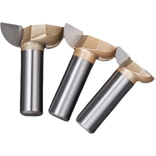 1pcs 1/4 1/2 Inch Shank Nail-shaped Drawer Handle Milling Cutter for Wood Slotting Clear Bottom Woodworking Tools Router Bits