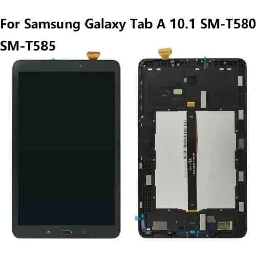 10.1" LCD Display Panel Screen Monitor Touch Screen Assembly with frame For Samsung Galaxy Tab A 10.1 SM-T580 SM-T585 T580 T585