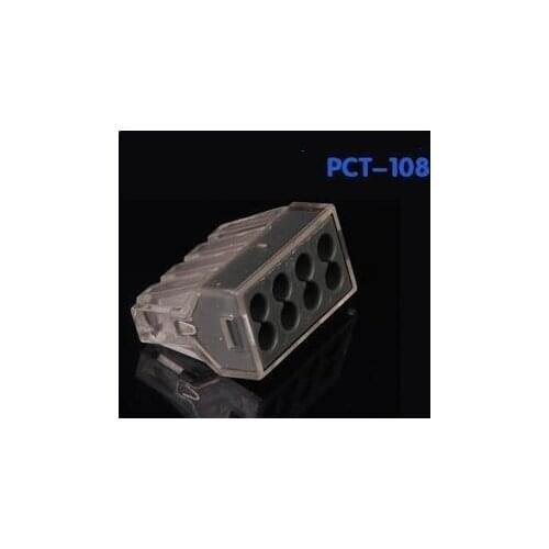 10pcs 773-108(PCT-108) Universal Compact Wire Wiring Connector 8 pin Conductor Terminal Block With Lever 0.75-2.5mm2