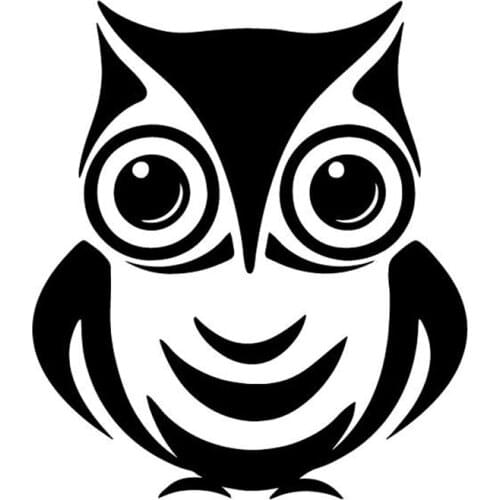 13.9CM*15.9CM Lovely Owl Decor Car Sticker Vinyl Decal Car Trunk Accessories