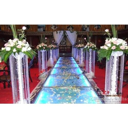 198 FEET Crystal Garland Strands 14mm clear Acrylic crystal octagon beads chain Wedding Party Manzanita Tree Hanging Decorations