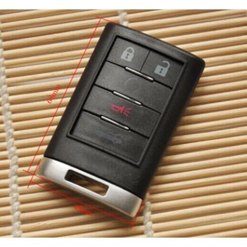 5 Buttons Smart Remote Key Case For Cadillac Entry Fob Key Shell Cover