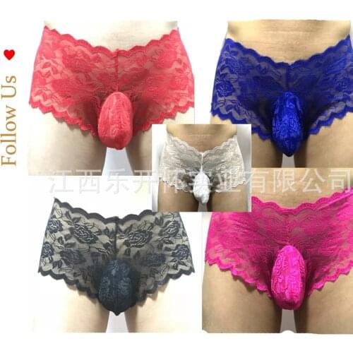 European and American Mens Sexy Underwear Lace Underwear Sexy Underwear Nightclub Bar Stage Dress