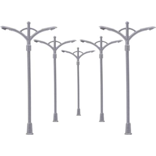 LNH14 5pcs Model Railway Lamppost lamps Street Lights TT N Scale LEDs NEW 3V