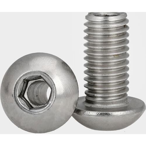 M5 M6 M8 M10 M12 304 Stainless Steel Round Head/Plate Head Hexagon Hollow Screw Hollow Bolt Mask Machine Threading