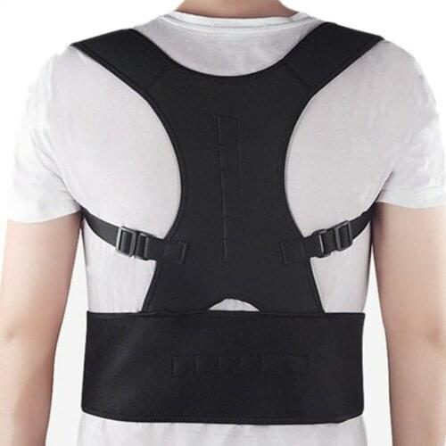Magnet Adult Correction Belt Body Shaper Supporter Anti-kyphosis Adjustable Reduce Back Pain Correction Belt