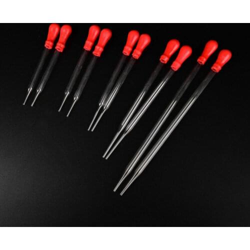 Medicine dropper Durable Long Glass Experiment Medical Pipette Dropper Transfer Pipette Lab with Red 9 /10 /12 /15 /17 /18 /2