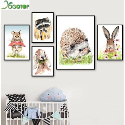 Cartoon Hedgehog,Cow,Rabbit,Goat,Chickens,Mouse,Racoon 5D Diamond Embroidery diy diamond painting mosaic Full drill Art YY1627