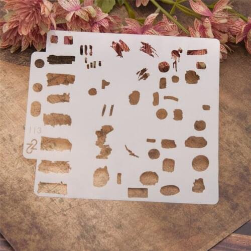 Irregular Figure Stencils for DIY Scrapbooking Plastic Handmade Template Photo Album Cake Tools Diary Decor