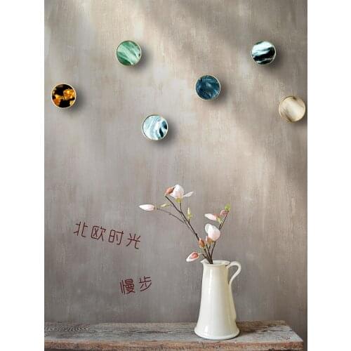 Single hook pure copper decorative clothes and hats hook brass hook porch modern simple metal wall hanging