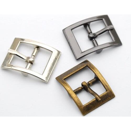 Wholesale 45pcs/lot 15mm metal buckle with pin alloy belt buckle shoe buckle nickle/black/bronze free shipping BK-044