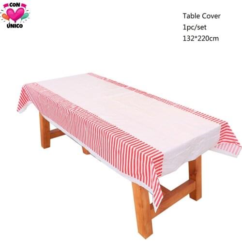 Conunico Circus Carnival Birthday Party Funny Acrobatics Clown Favor Supplies Festival Topper Decor Table Cover CC3600