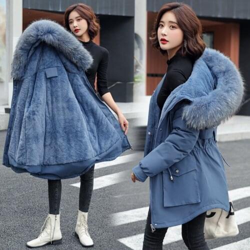 Down jacket 2021 winter new down jacket female Korean cotton padded jacket 2165