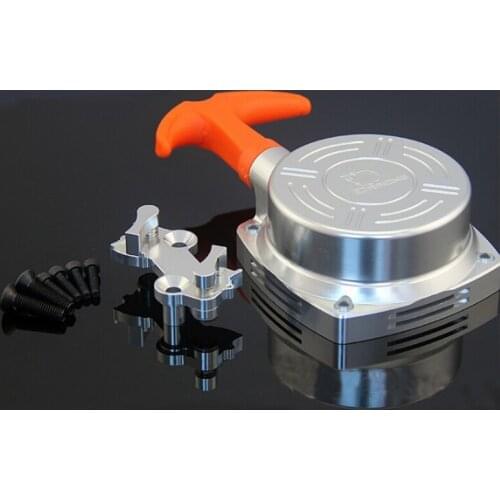 CNC Alloy Pull Starter for FID Engine Zenoah CY Fit for 1/5 HPI FID RACING ROVAN ROFUN KM BAJA Losi 5ive-T