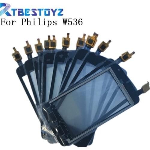 RTBESTOYZ 4.0''Brand New High Quality For philips W536 Touch Screen Digitizer Sensor Front Glass Lens