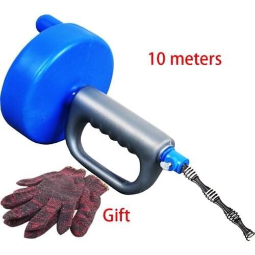 10m kitchen toilet Hand-through sewer tools pipe dredger Sink drain cleaner Tub Toilet Dredge Cleaner Household cleaning tool
