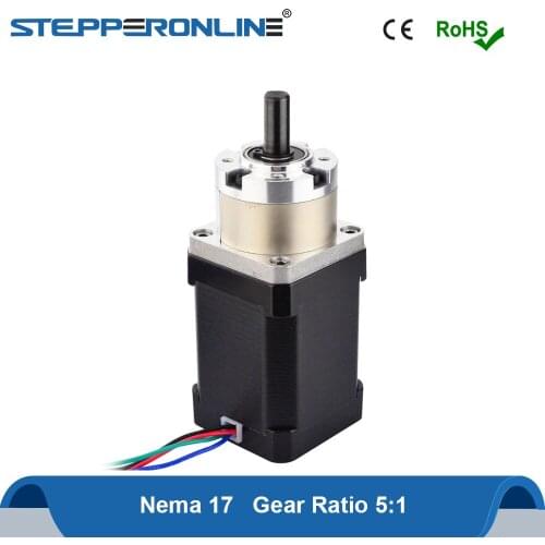 Nema 17 Stepper Motor Gear Ratio 5:1 Planetary Gearbox 42 Motor Extruder 2.1A L=60mm Nema 17 Stepping Motor