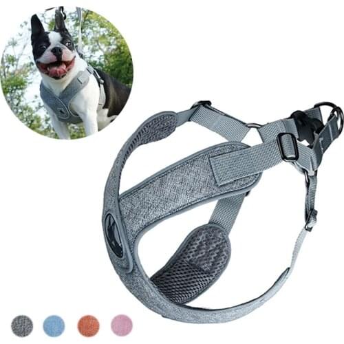 Puppy Harness No Pull Dog Accessories Arnes Para Perro Szelki Dla Psa Pet Harnais Chien Vest Reflective X-Shaped For Small Dogs