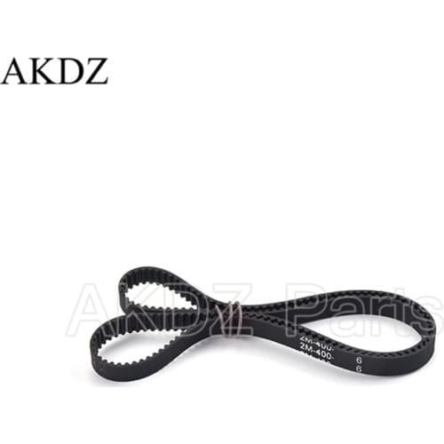 2MGT 2M 2GT Synchronous Timing belt Pitch length 400 width 6mm/9mm Teeth 200 Rubber closed