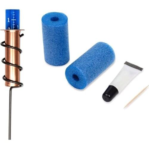 P8DE Spiral Lawn Rain Gauge Outdoor Copper Accurate Floating Decorative Rain Meter