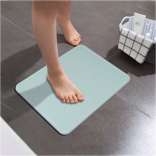 Bathroom mat Diatom mud Bathroom carpet absorbent non-slip memory foam absorbent washable carpet Bathroom floor mat