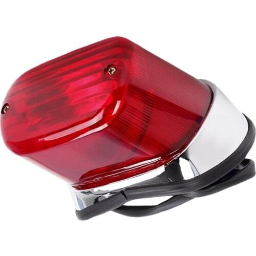 NEW-Motorcycle Tail Brake Light ABS Red Motorbike Rear Indicator Stop Lamp for Yamaha Virago XV250 XV400