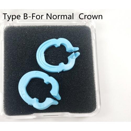 Dental Rubber Dam Clamps Blue Color Autoclave 134°C Type B