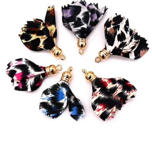 10pcs/lot 4cm fabric tassel,jewelry earrings accessories,jewelry making,diy flowers pendant,hand made,diy earrings
