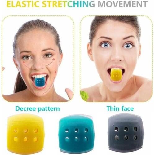 3 Colors Facial Toner Exerciser Mandible Training Device Lines Face Muscle Chew Device Jaw Neck Exerciser