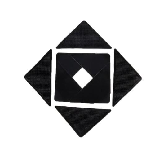 High Quality Practical 4 Pcs/Lot Silicone Ruggies Rug Carpet Mat Grippers Non Slip Grip Corners Pad Reusable Washable