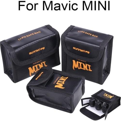 Battery Safe Bag for DJI Mavic Mini Drone Battery Storage Explosion-proof Transport Protector Accessories