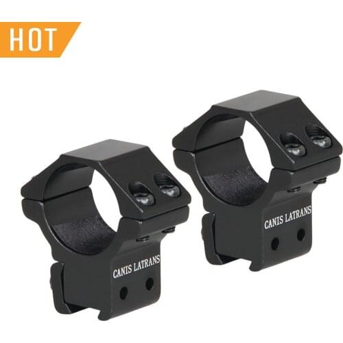 Canis Latrans Black 6063 Aluminum 25.4MM Riflescope Seperate Scope Mount For 11MM Rail Weaver Picatinny Rail PP24-0107B