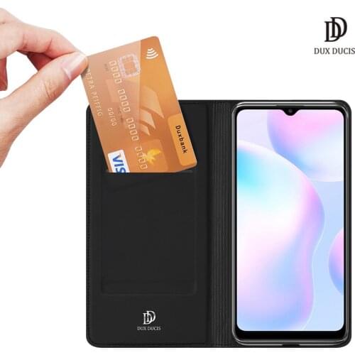 For XIAOMI Redmi 9A / Redmi 9i (India) DUX DUCIS Skin Pro Series Flip Case Cover Full Protection Steady Stand Card Slot
